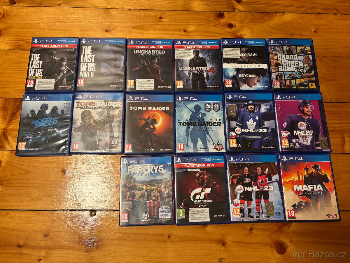 Hry na PS4 - Playstation 4 - GTA 5, NFS, Tomb, NHL, The last