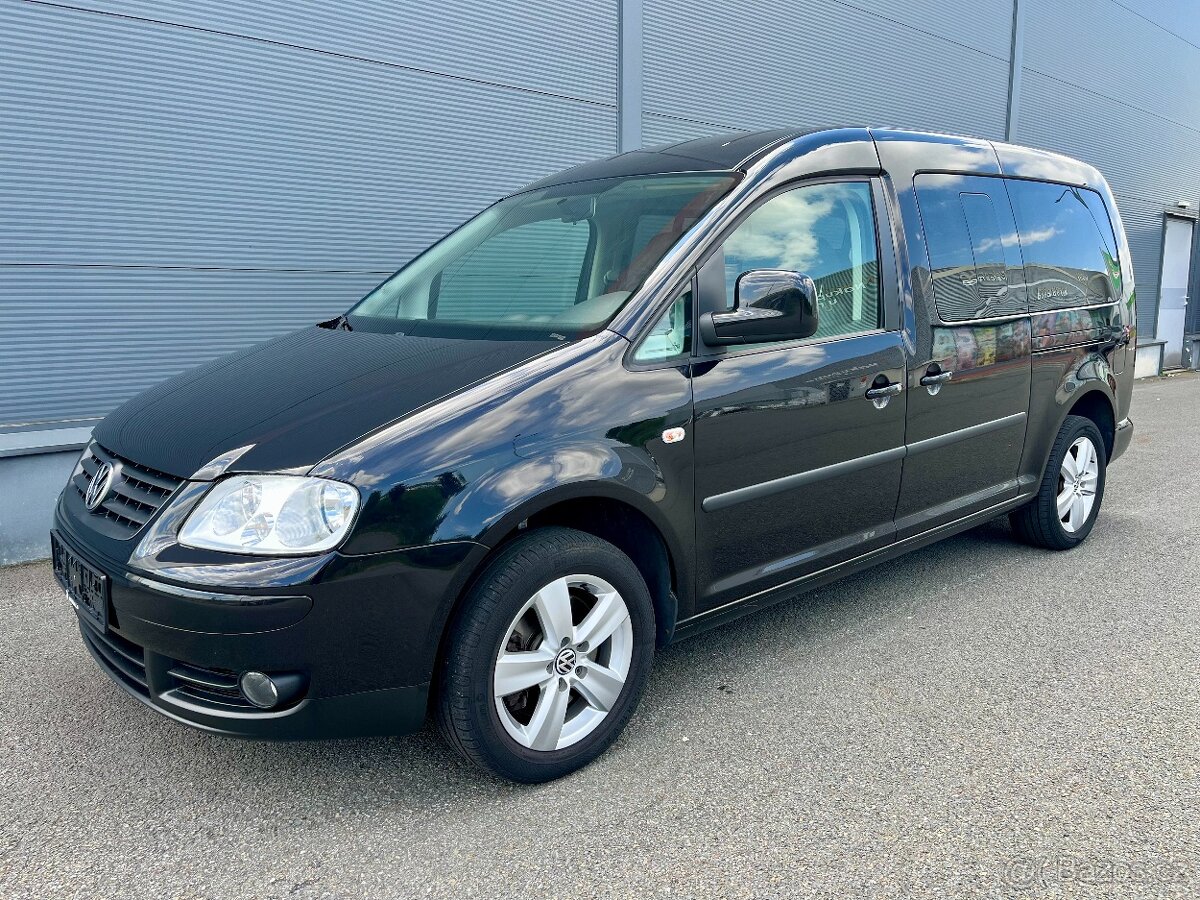 VW Caddy Maxi 1.9TDI 77kW 7 míst TAŽNÉ Výhřev SENZORY
