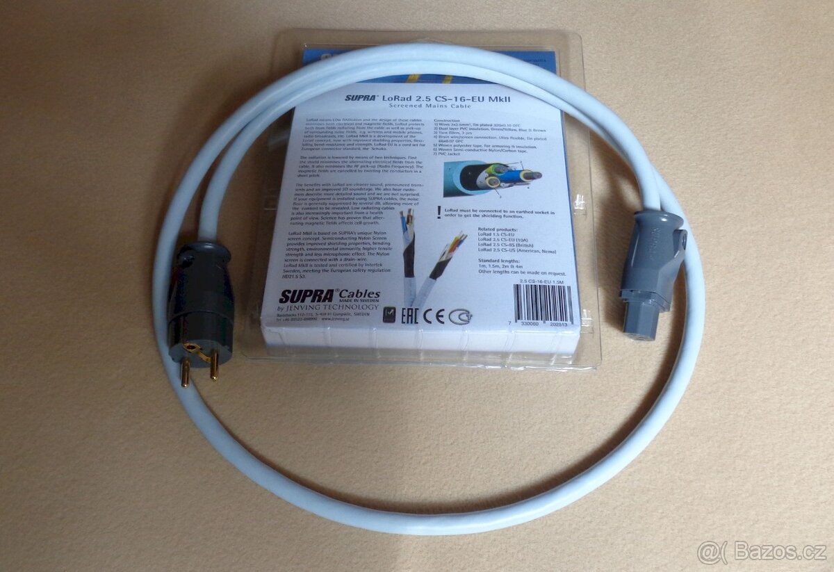 Supra LoRad 3x2.5mm MK II 1,5m