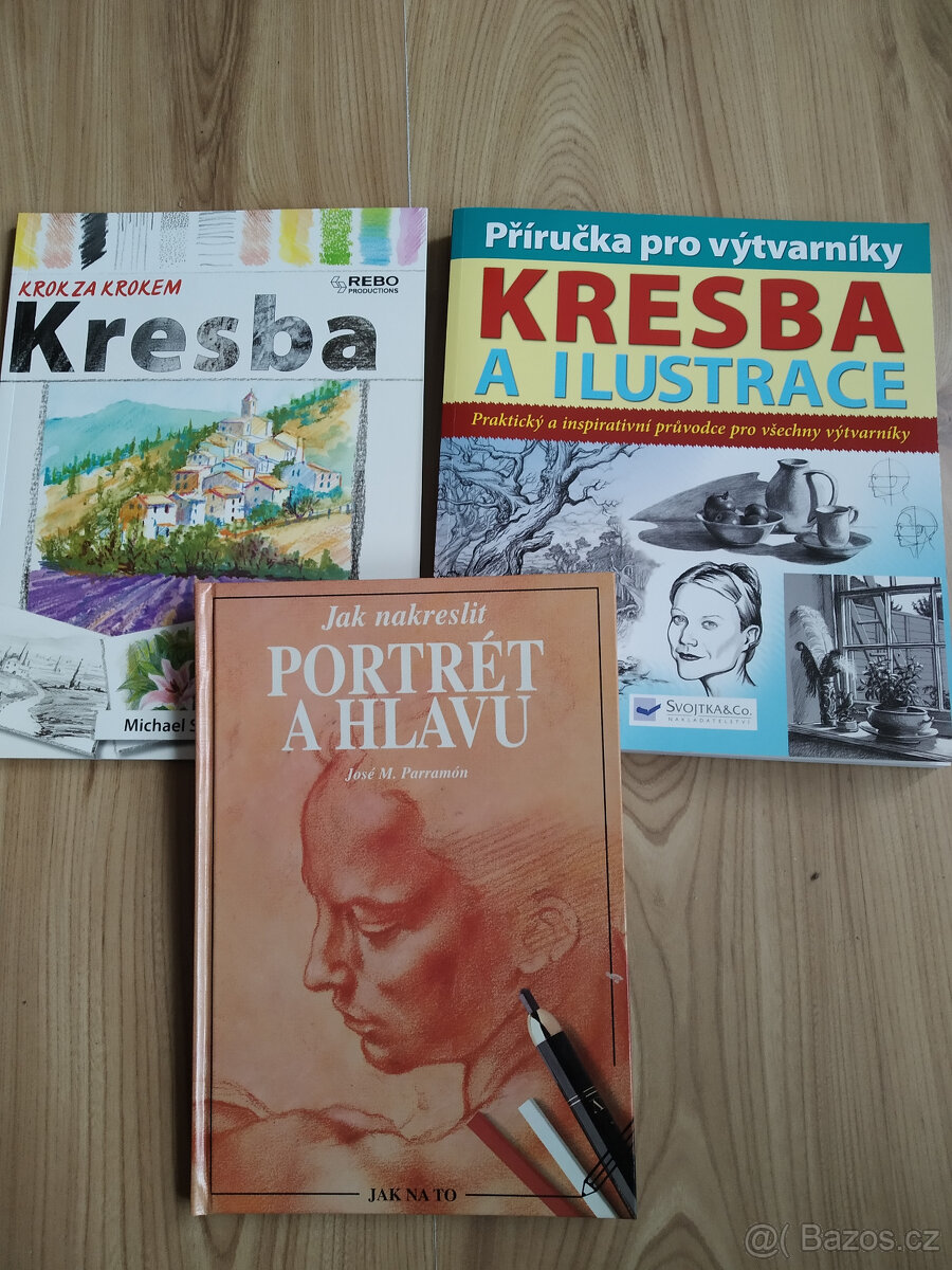 Tři knihy pro začínající výtvarníky