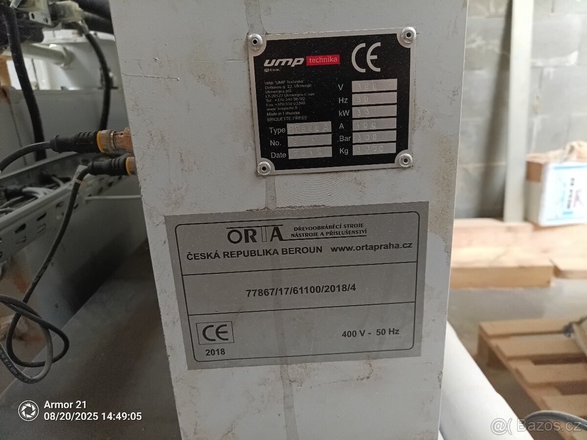 Briketovací lis BP500A Briquette