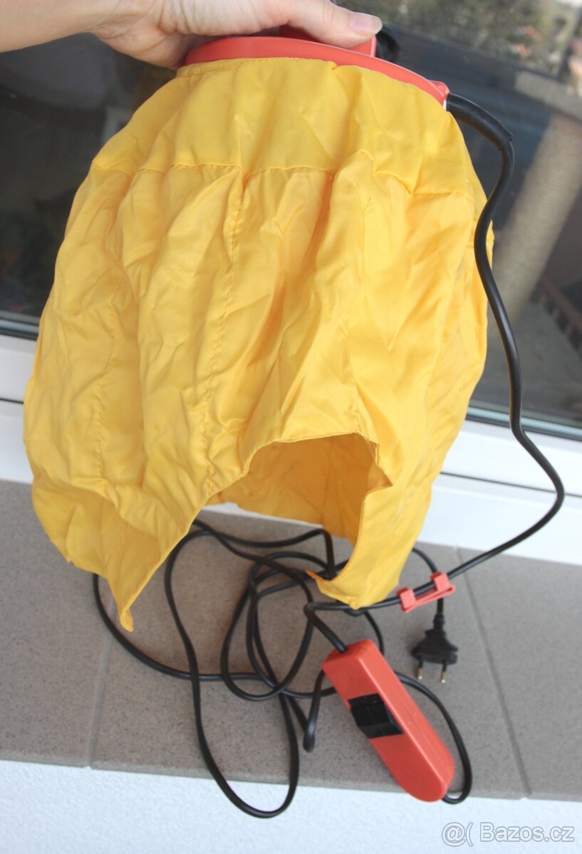 Retro fén/vysoušeč vlasů - žlutá vysoušecí helma