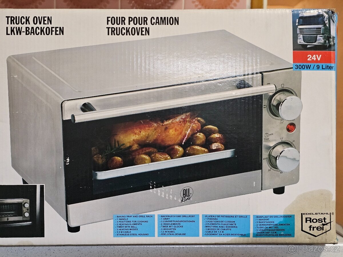 Přenosná elektrická trouba, 24V/300W, 9l Allride