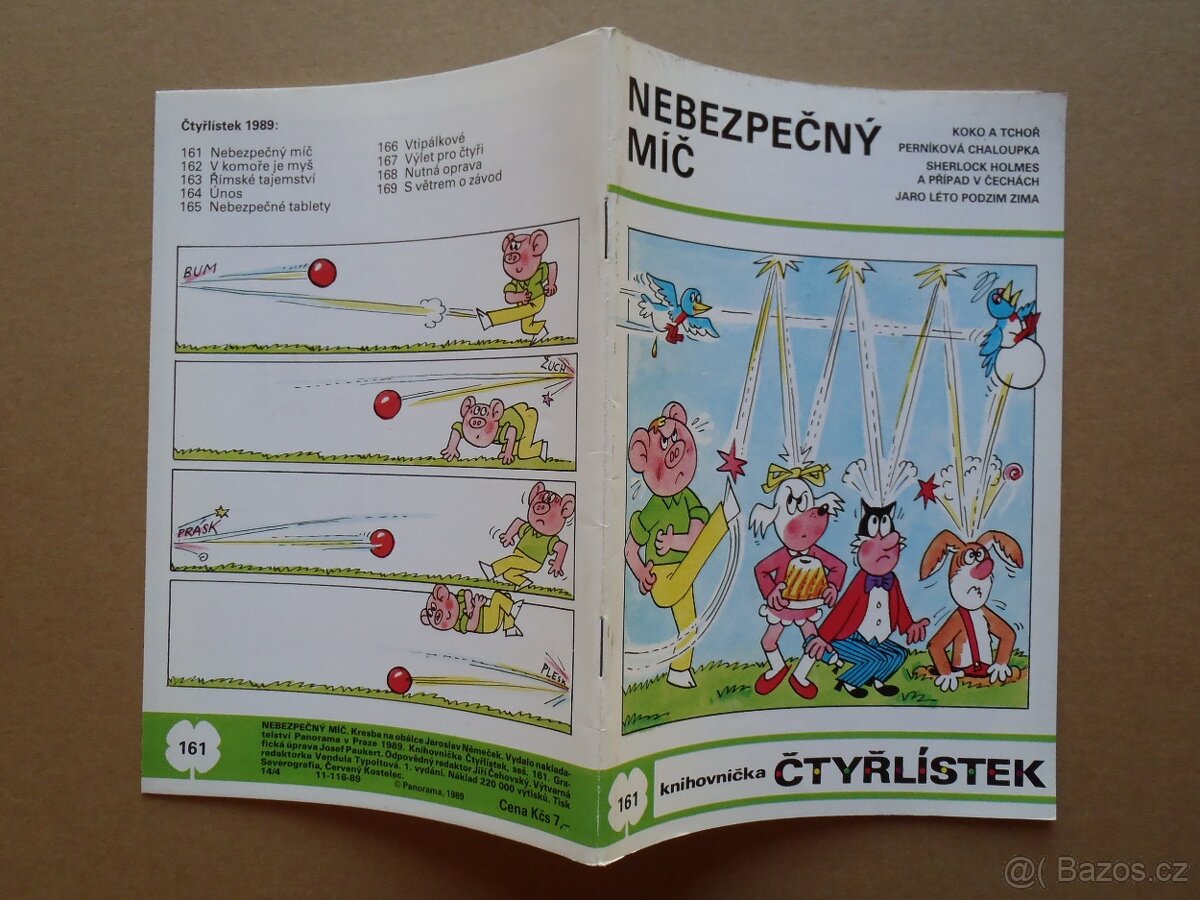 Čtyřlístek č.161 Nebezpečný míč-neluštěn