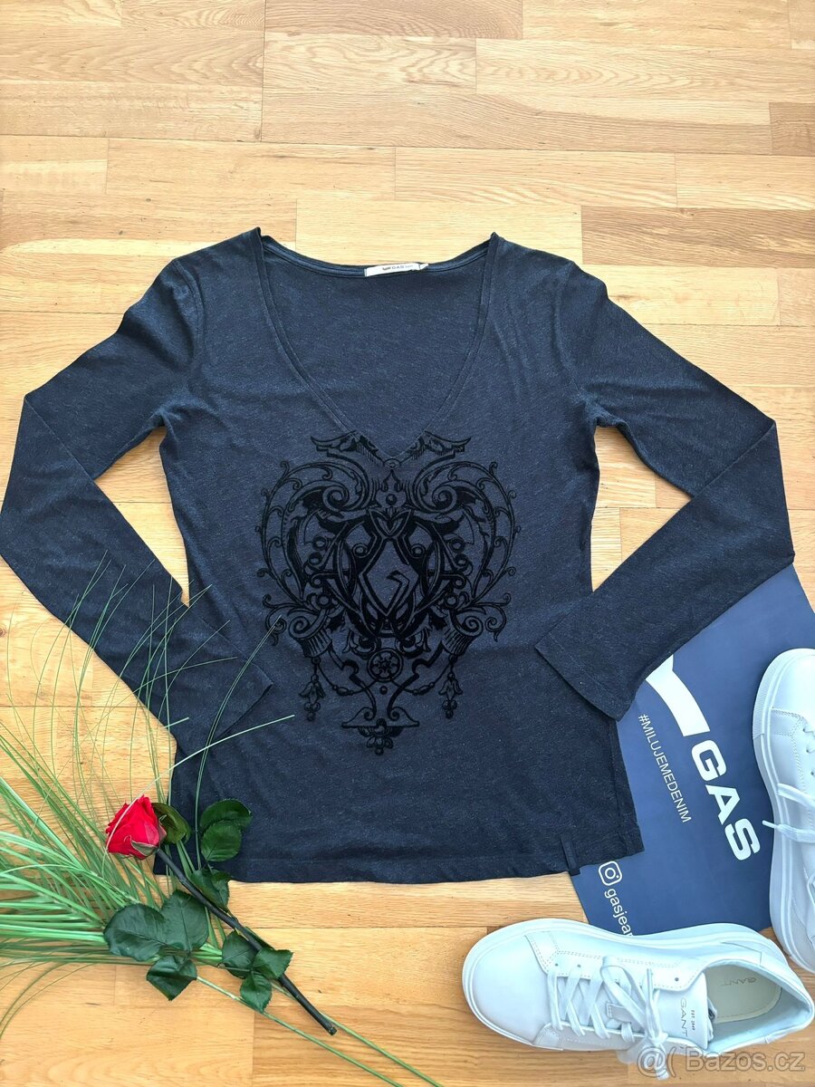 GAS tričko V výstřih S
