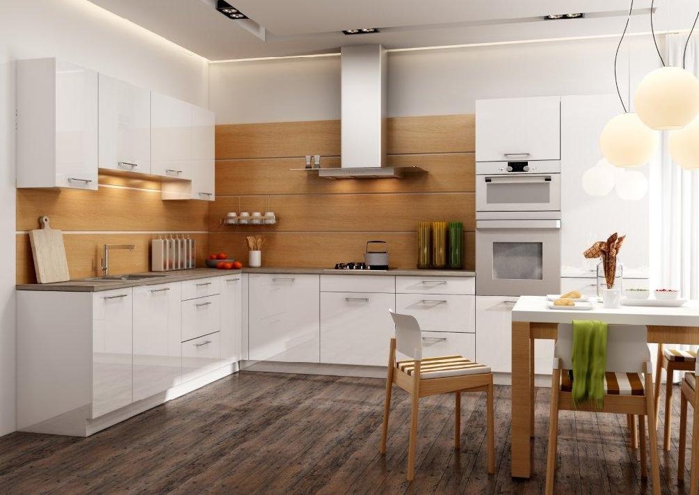 Kuchyně rohová, bílý mat