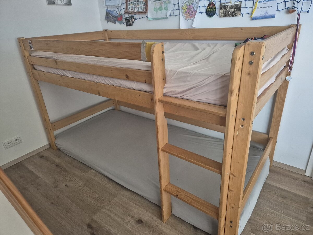 Vyvýšená postel 90x200