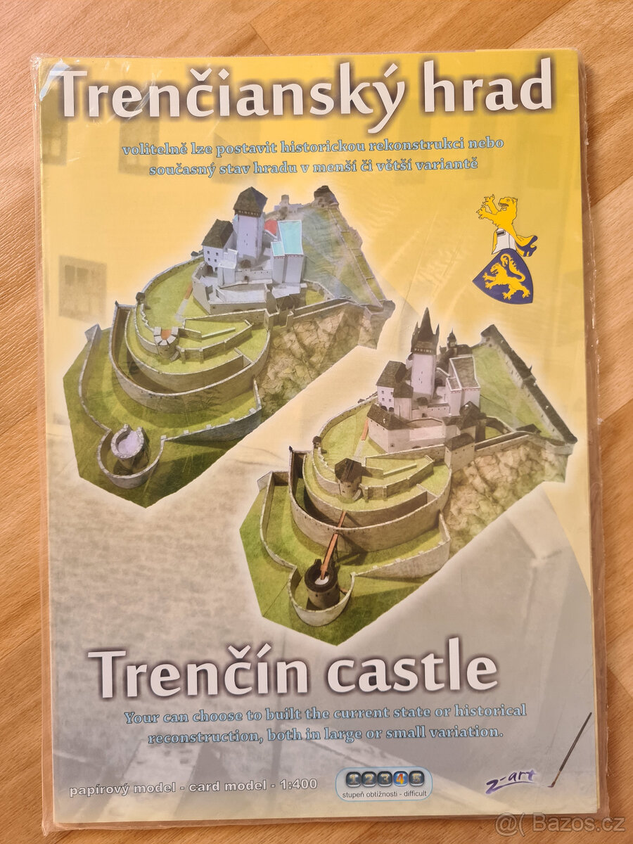 Trenčianský hrad vystřihovánka