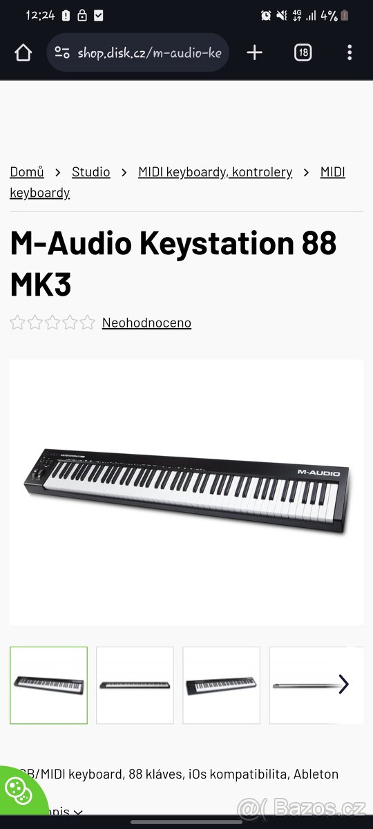 Prodám Klávesy MK3 88