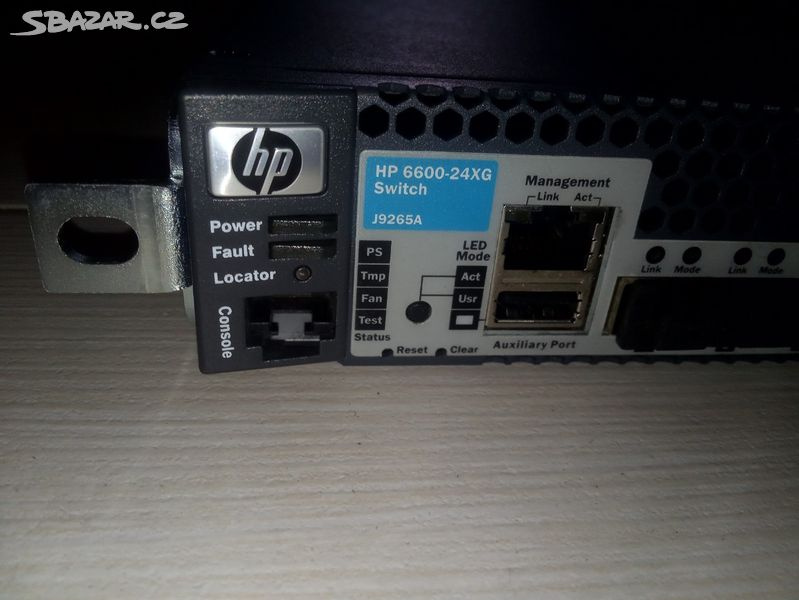 24 port 10Gbe switch HP 6600-24XG J9265A+2xDAC kab