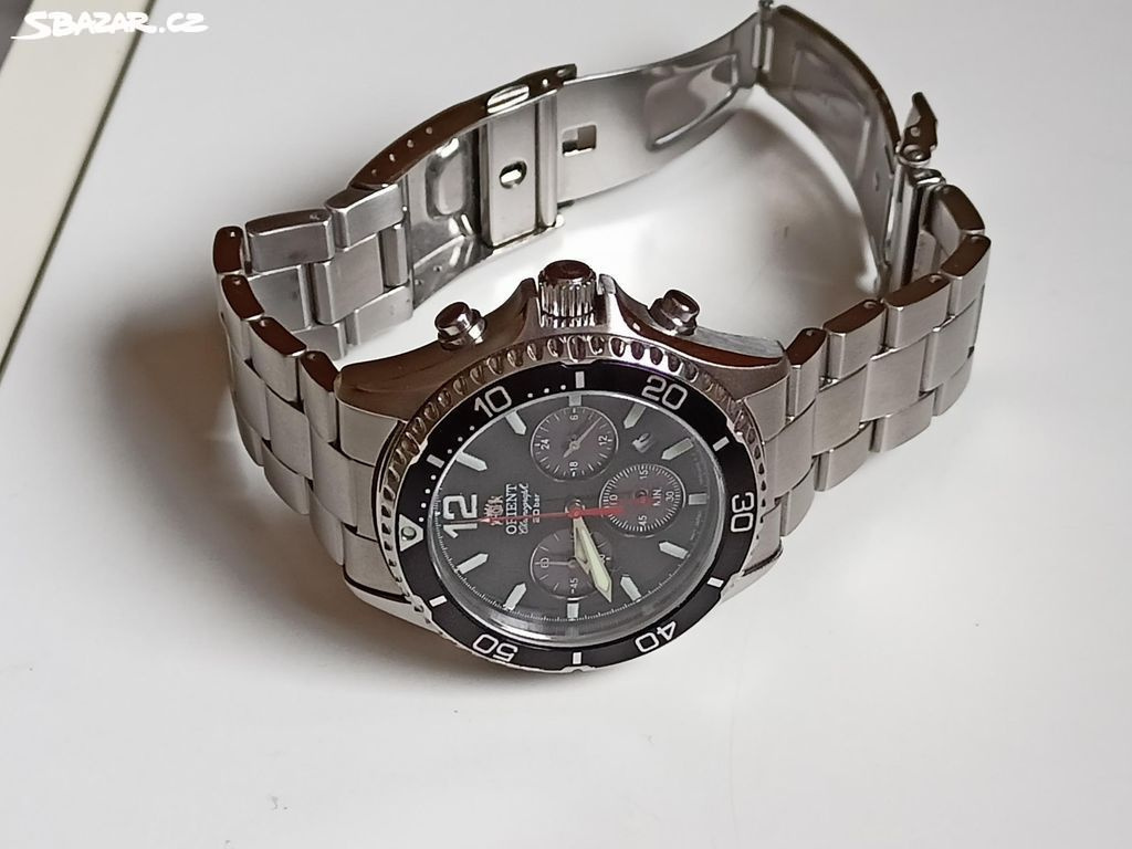 Orient Sports Solar RA-TX0202B10B,safír,200m.Nové.ZÁRUKA.