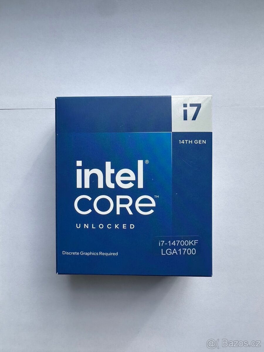herní 20ti jádrový procesor Intel Core i7-14700KF + chladič