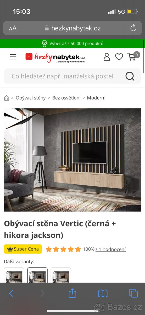 Prodam obyvaci stěnu