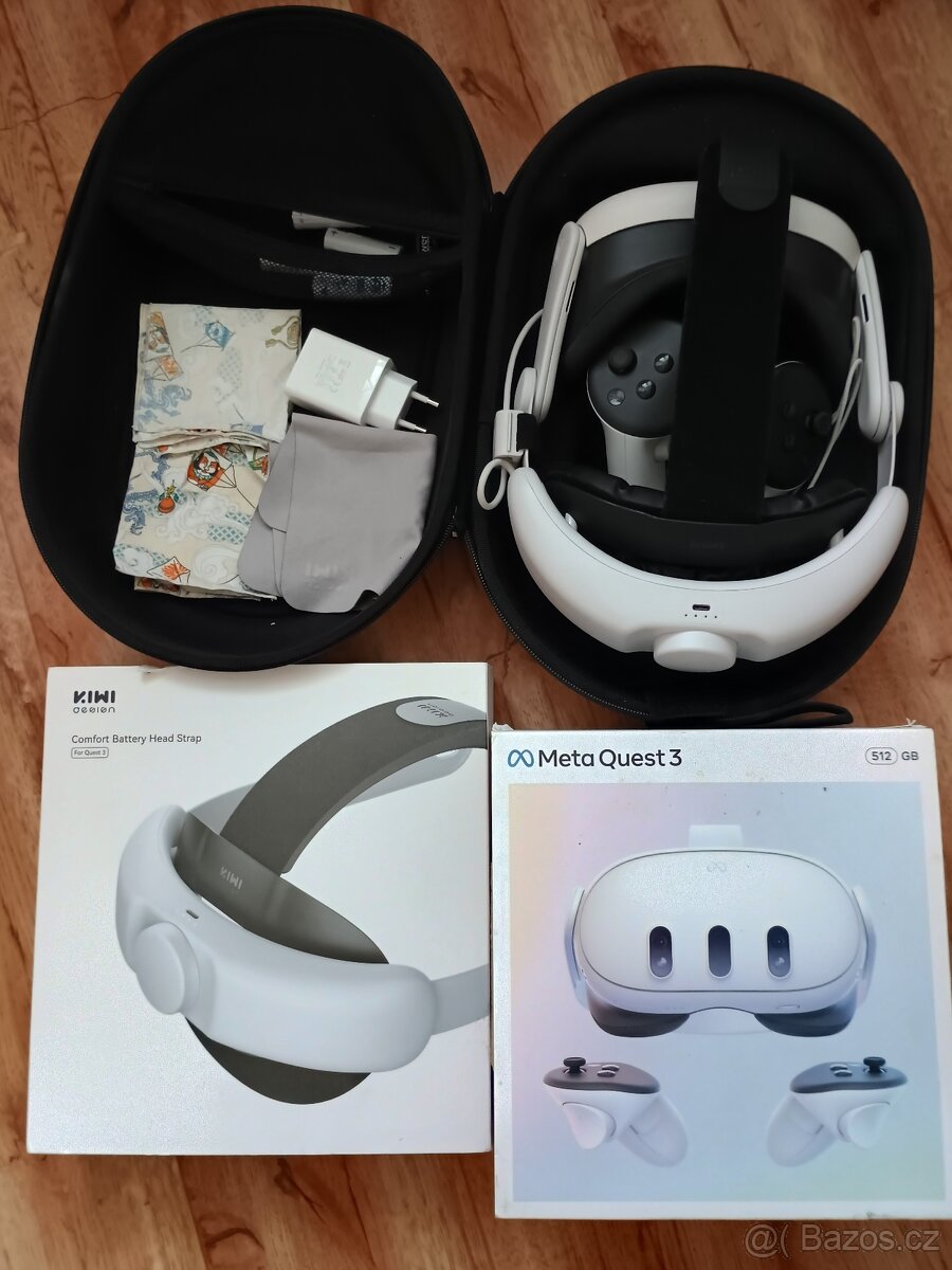 Meta quest 3 512gb + příslušenství
