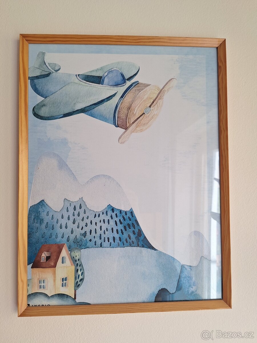 dekorační obraz zn. Inspio_letadlo