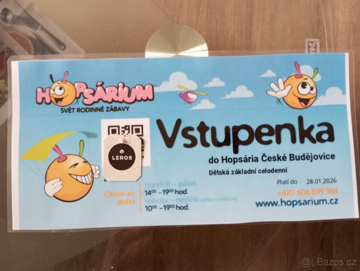 Prodám vstupenku do Hopsária