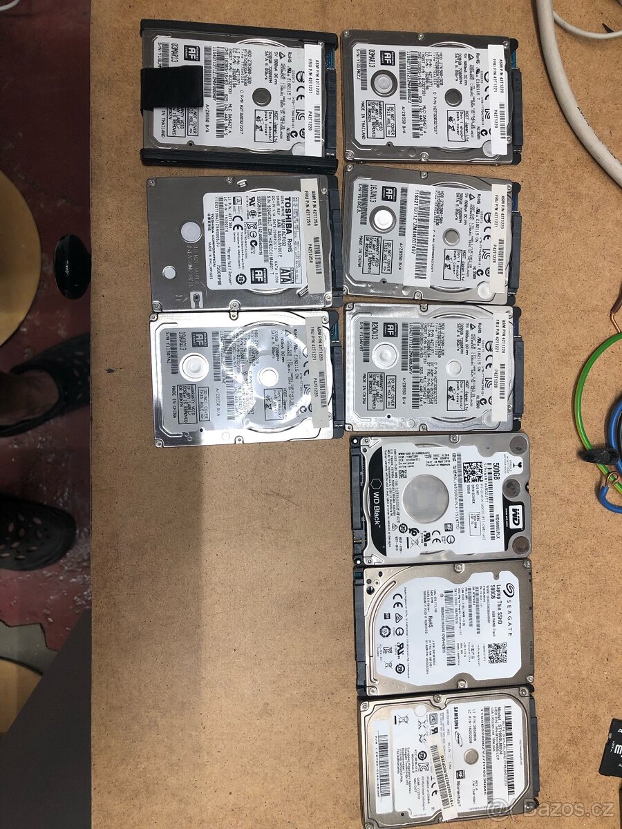 prodám různé 2,5" HDD z notebooku