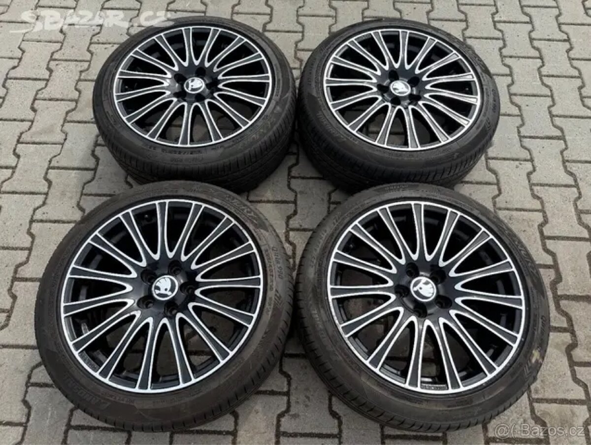4x al kola 5x112 18 + pneu letní 225/45 R18