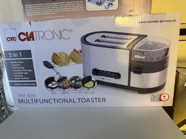 Opékač topinek Clatronic TAM 3688 černý/ -nový nepoužívaný