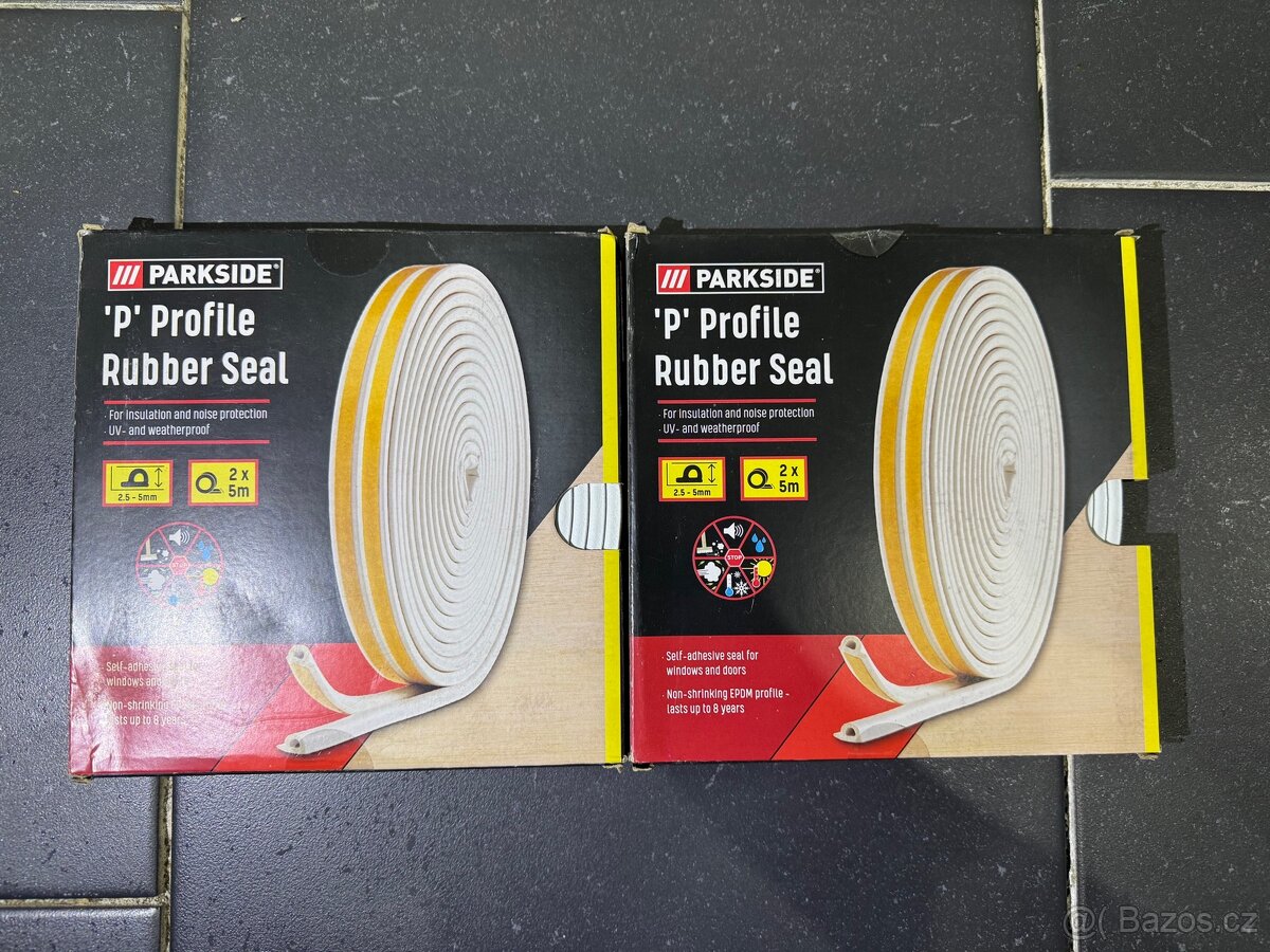 Gumové těsnění Parkside, P profil