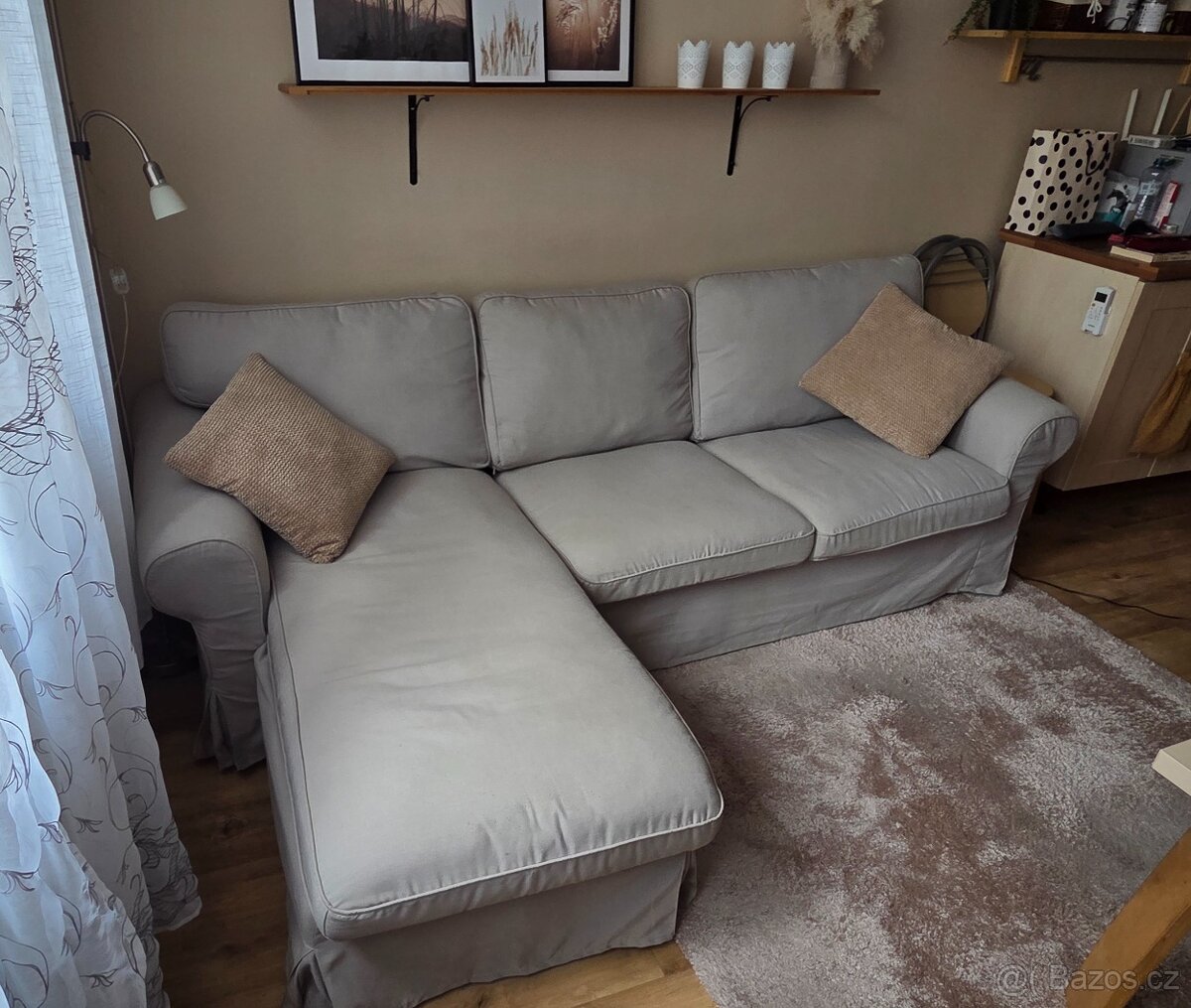 EKTORP 3místná pohovka s lenoškou - IKEA
