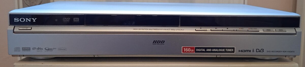 SONY RDR-HXD870 HDD/DVD RECORDER