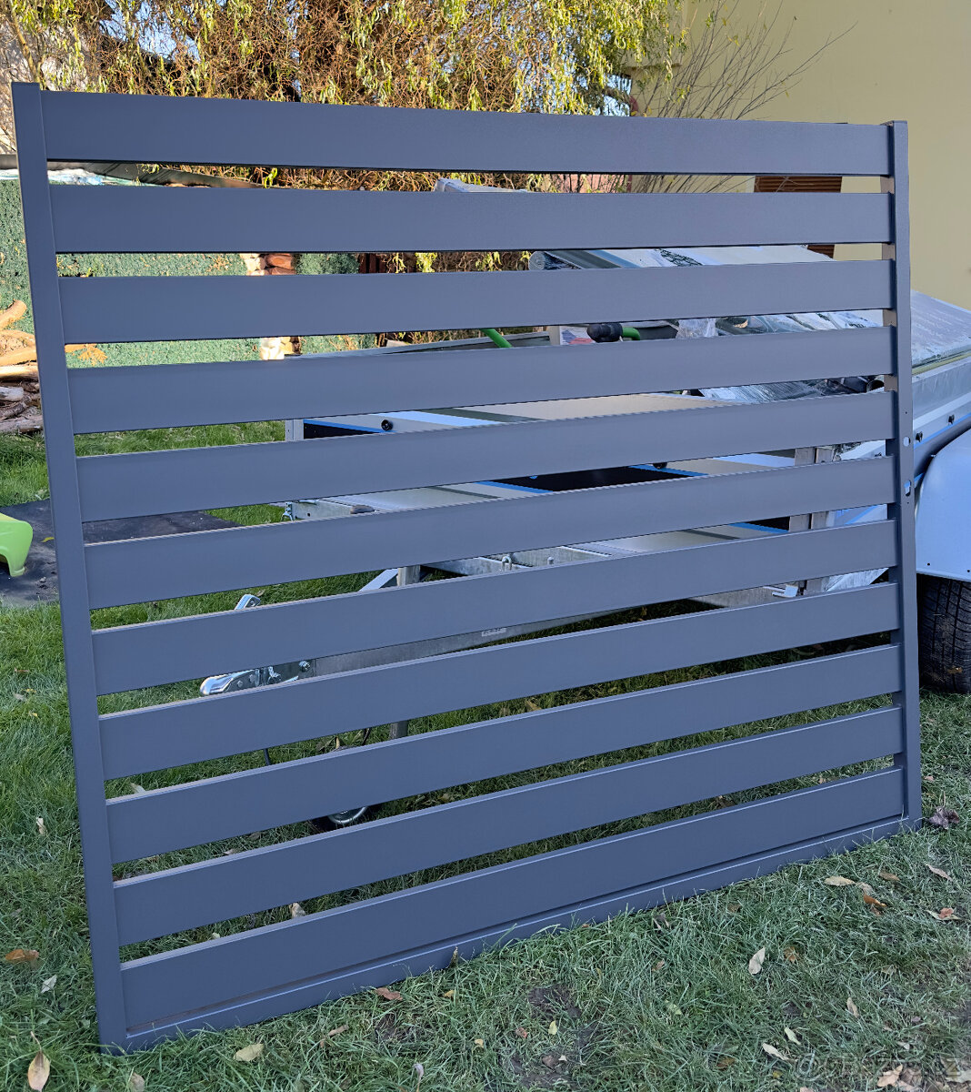 Jednokřídlá branka kovová ANTRACIT