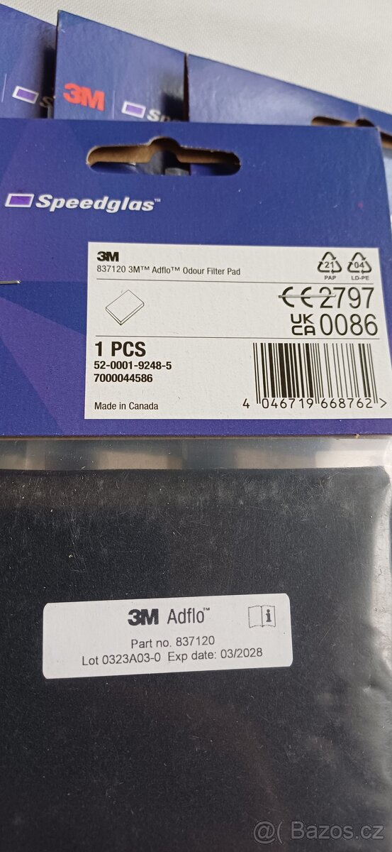 Speedglas Vložka s aktivním uhlím.