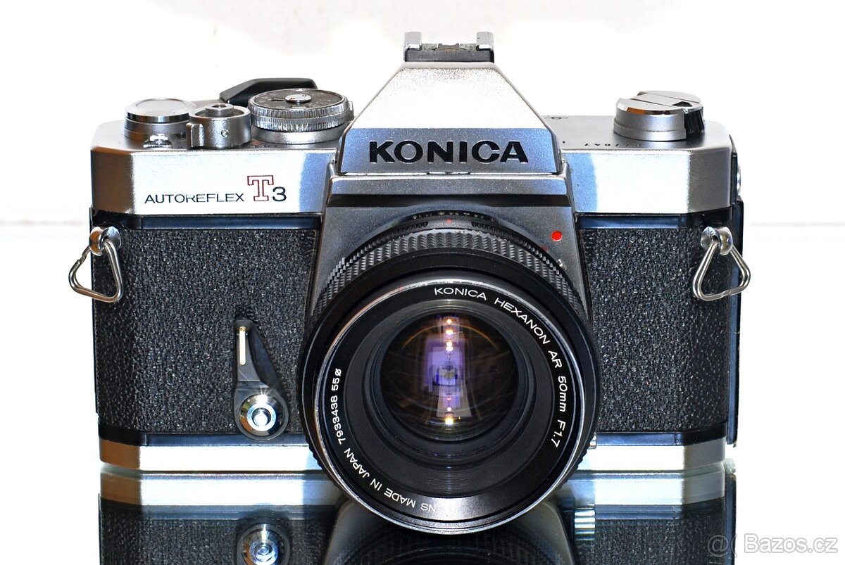 Konica Autoreflex T3 + Hexanon 1,7/50 po SERVISU