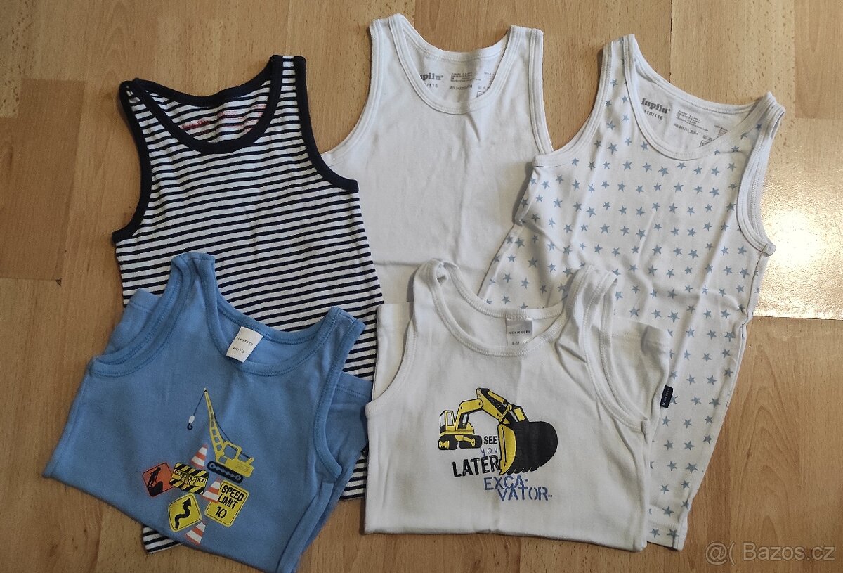 Set 5x tílko (Lupilu a Schiesser) 110-116