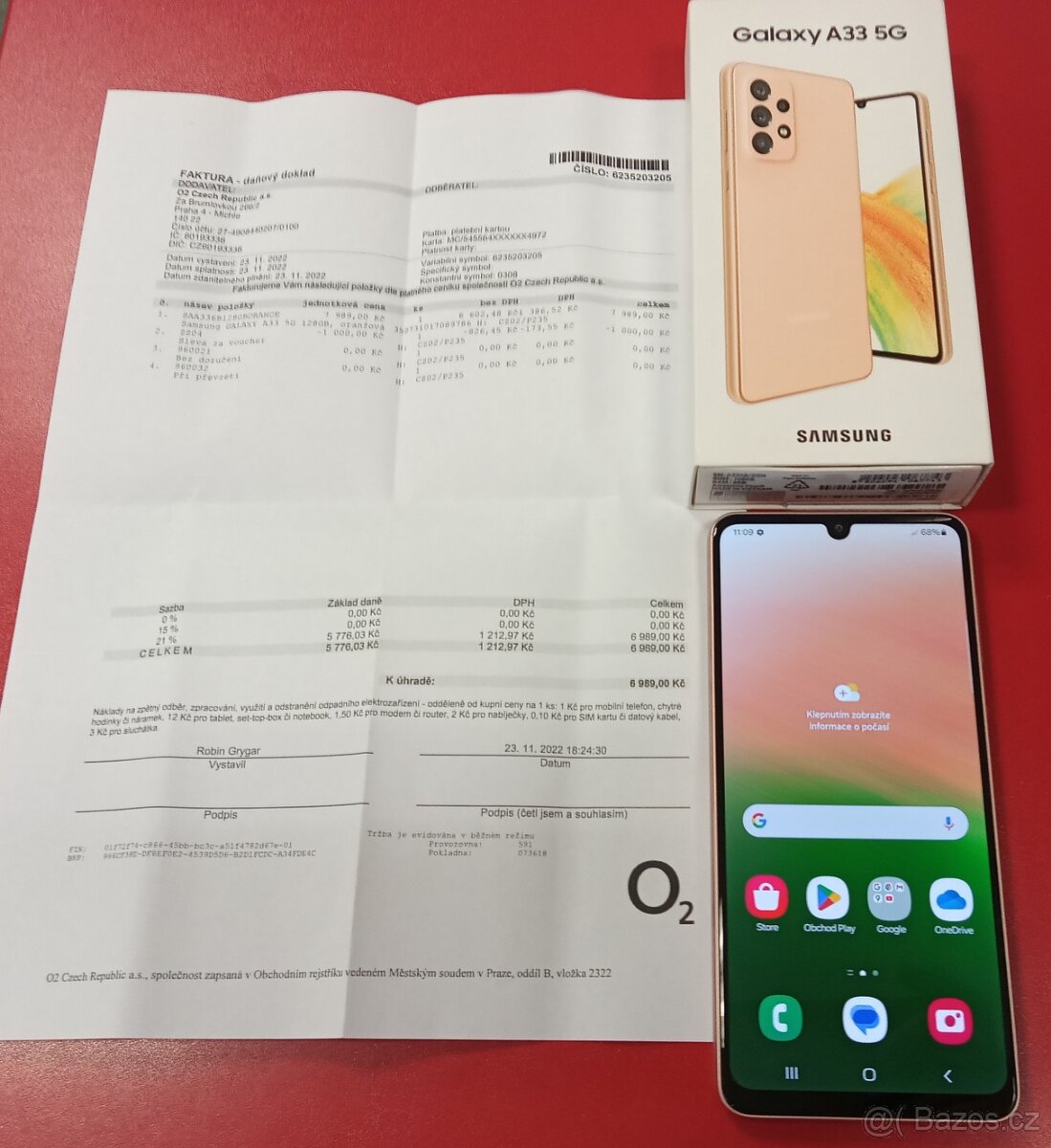 Samsung Galaxy A33 5G 6GB/128GB záruka 11/2024 O2