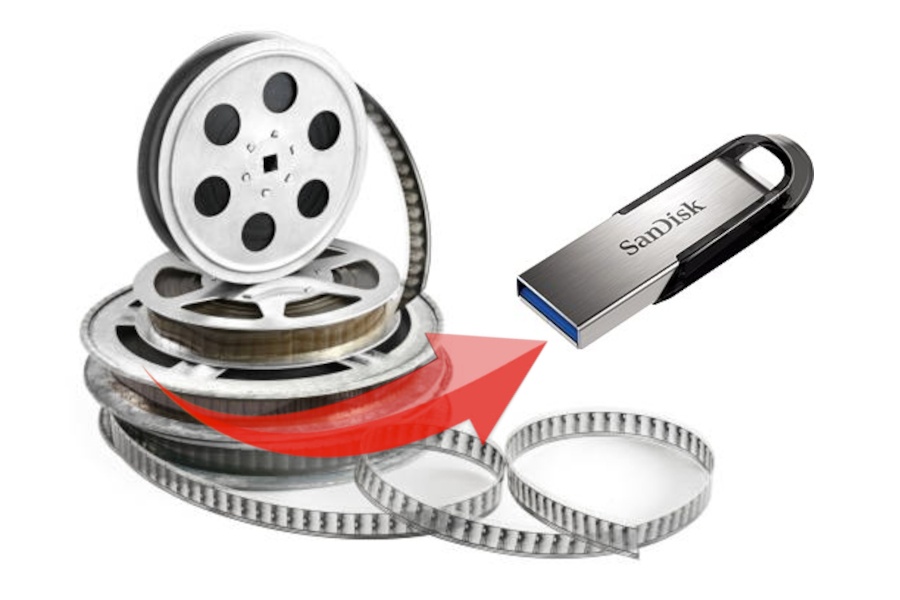 Prodej kotoučů, digitalizace 8mm filmu na USB flash disk