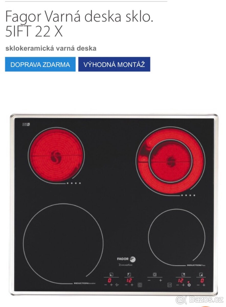 Vestavná varná deska FAGOR