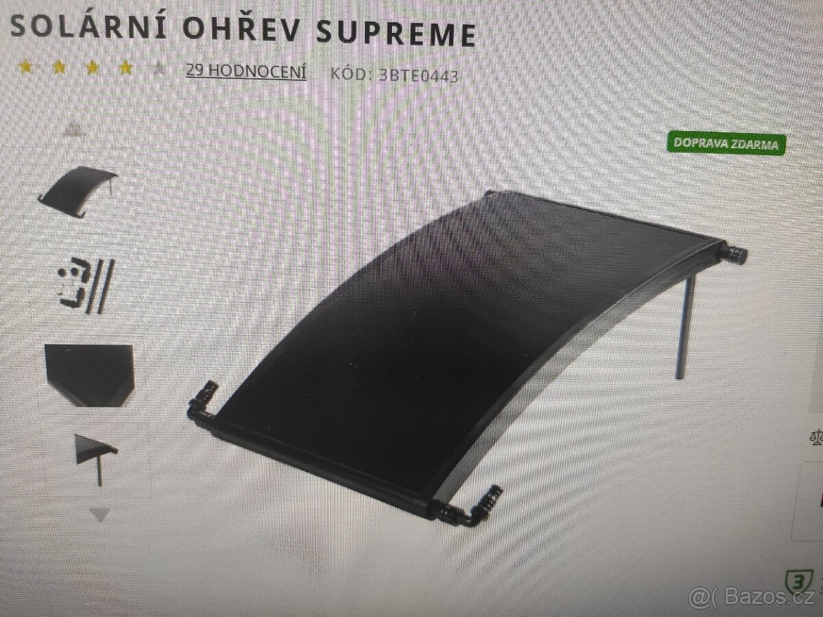 Solární ohřev bazénu