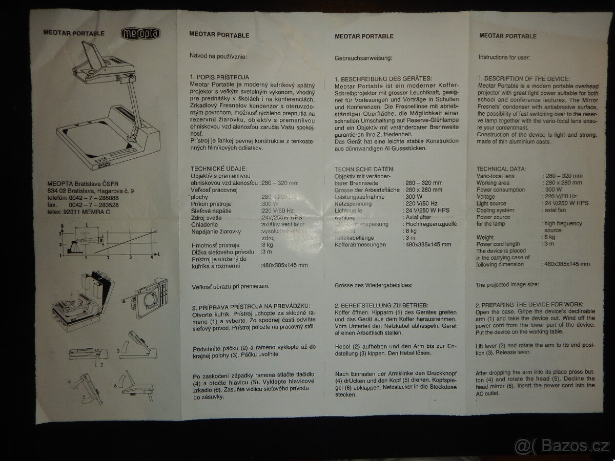 zpětný projektor
