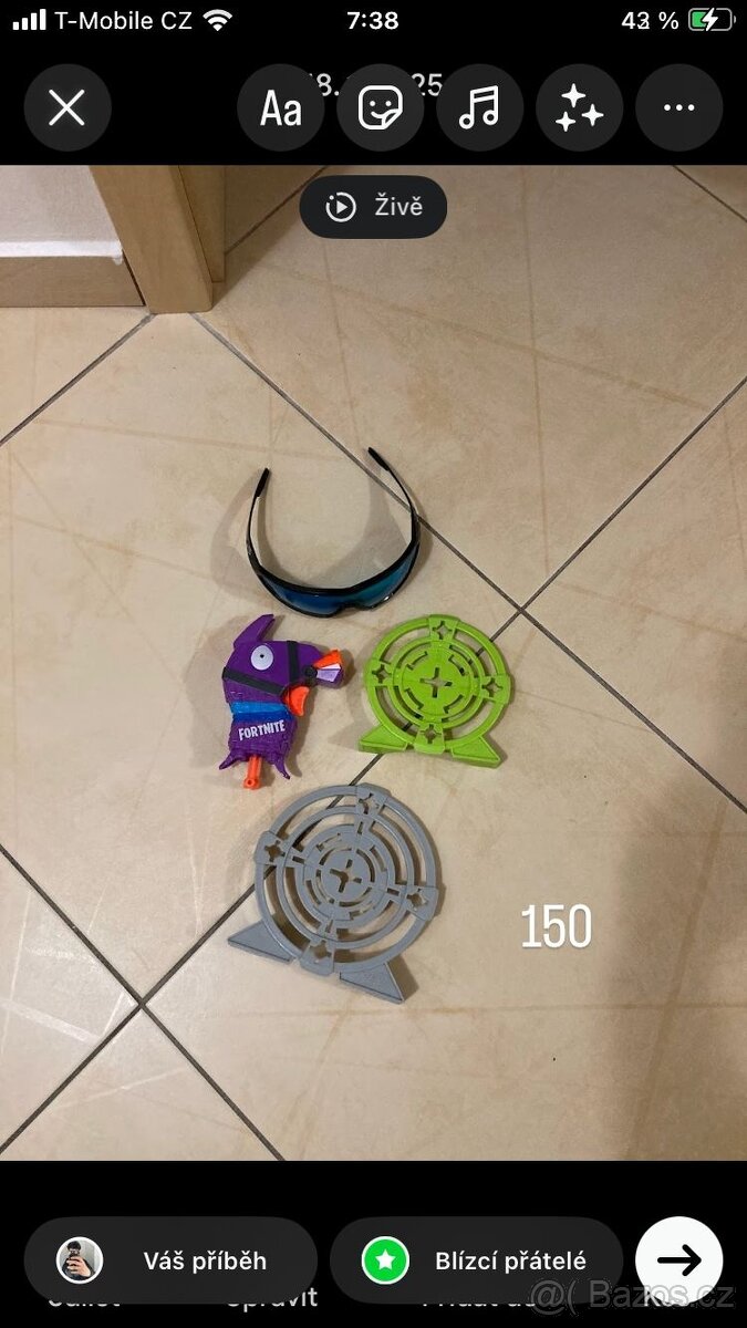Nerf pistole + doplňky