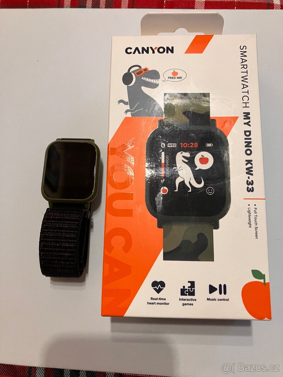 Dětské chytré hodinky Canyon s dinosaurem