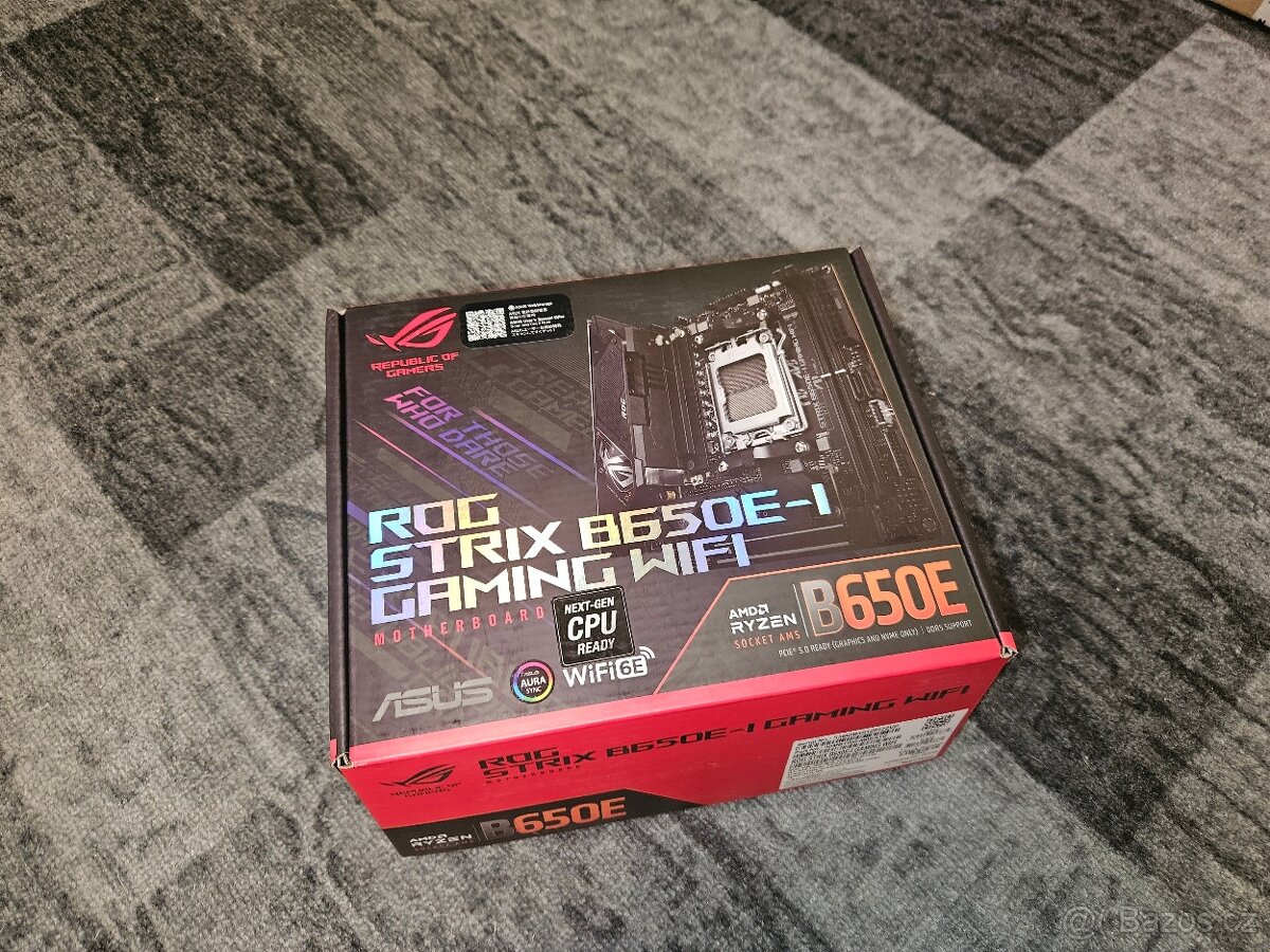 Prodám mini ITX základní desku Asus ROG STRIX B650E-I GAMING