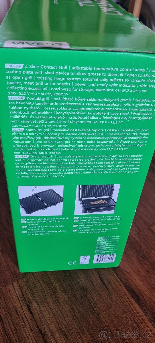 Kontaktní Gril, nerozbalený, nový.