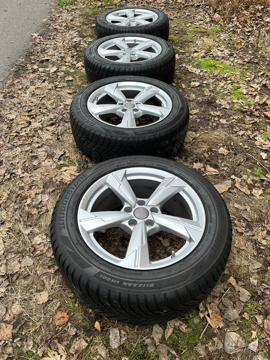 Prodám alu Audi 5x112 r18 zimní pneu 235/55/18