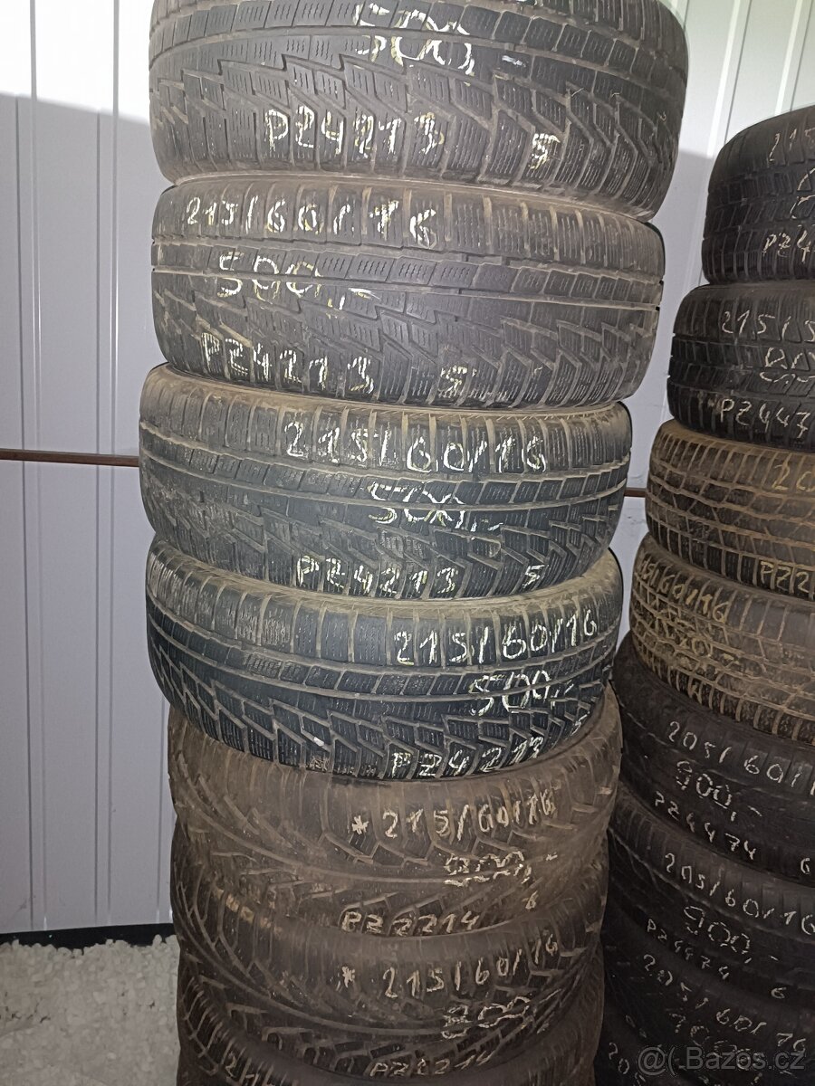 215/60/16 zimní 6 kusů