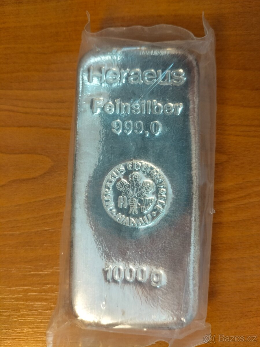 stříbrný slitek 1 kg