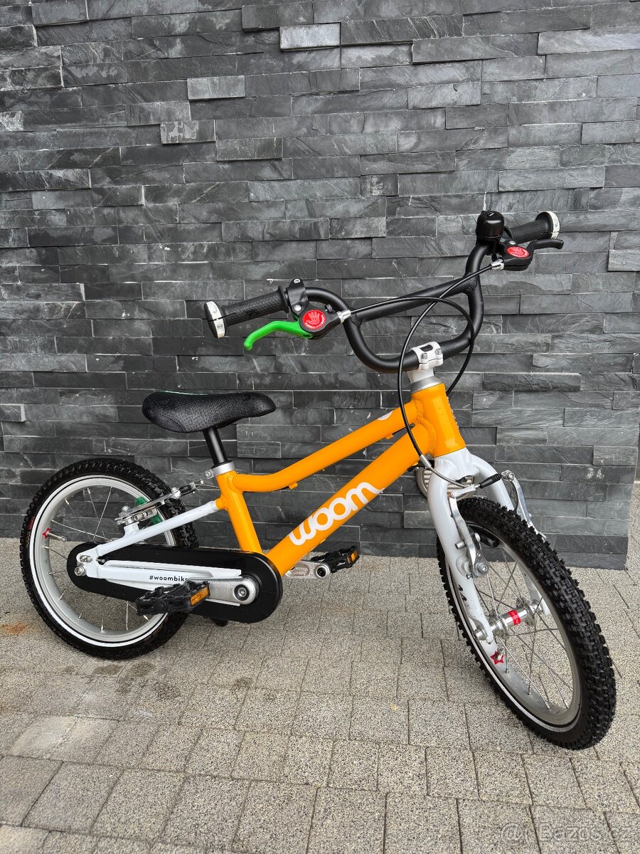 Žluté dětské kolo Woom 2