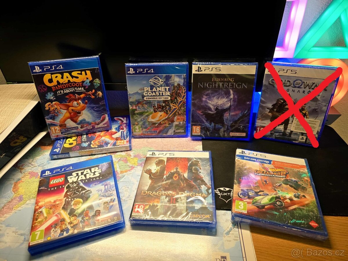 PS4/PS5 HRY CRASH,ELDEN,LEGO, PLANET, DOGMA,CALL OF DUTY