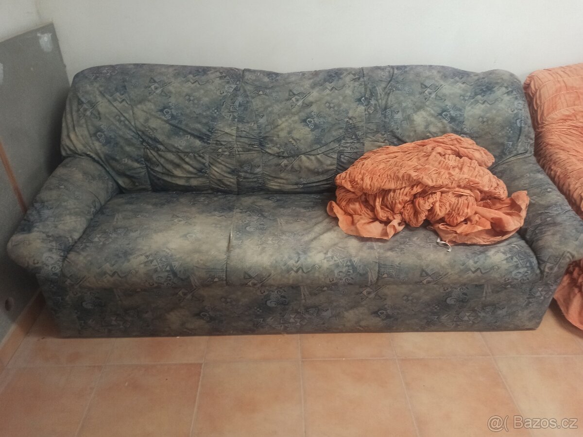 Pohovka + 2x křeslo