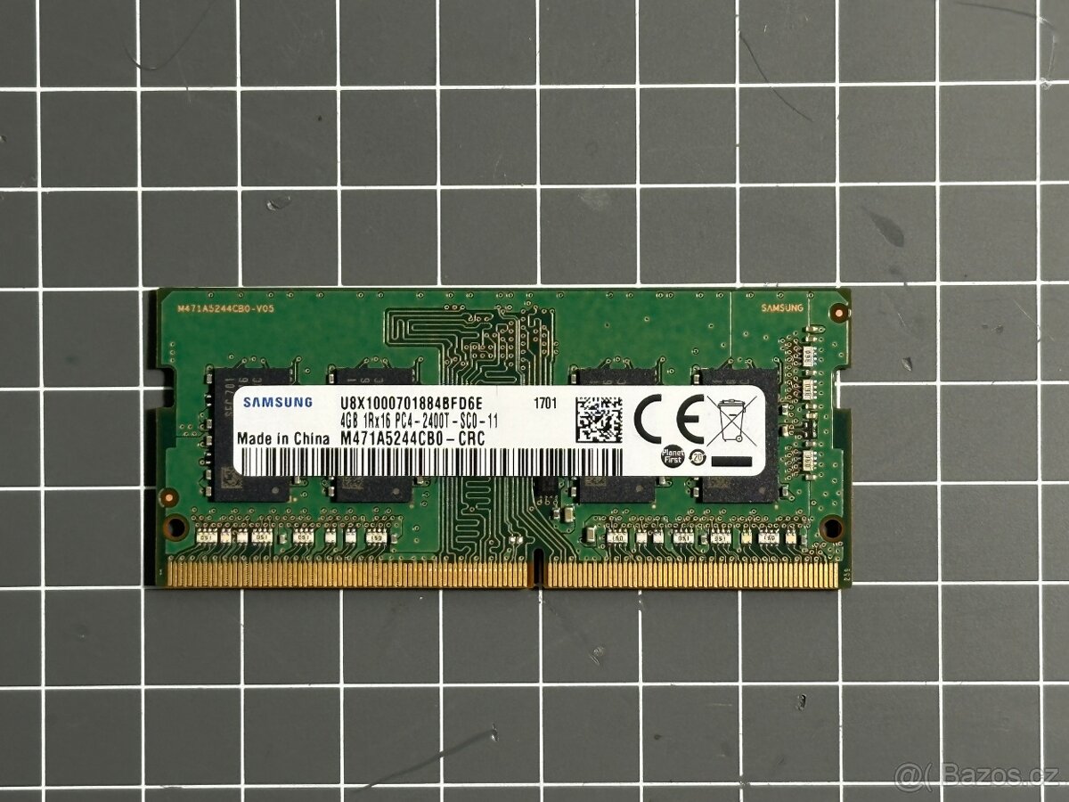 Paměť RAM Samsung SO-DIMM DDR4 4GB