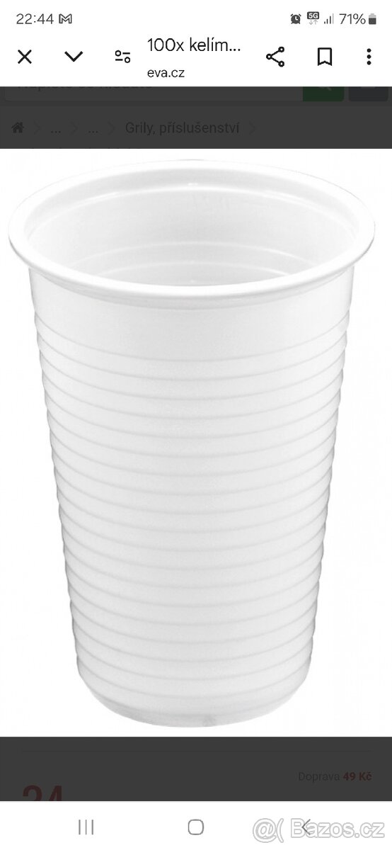 Kelímky plast 0.2l