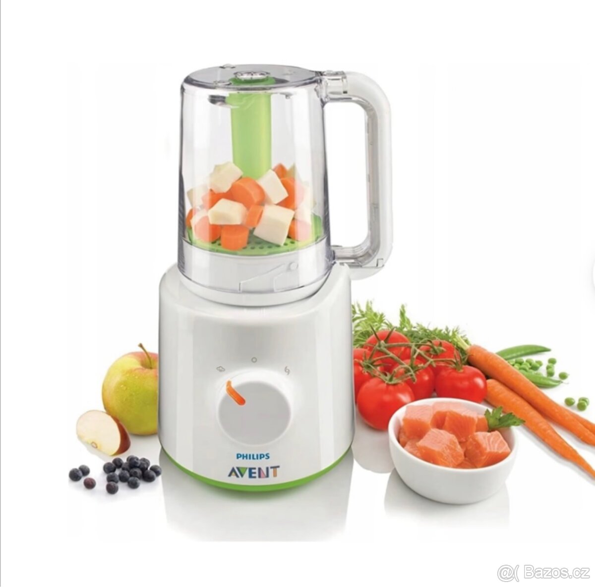 Parni mixer Philips Avent 2v1 - vari v pare a mixuje