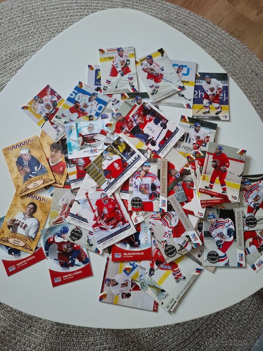 Sběratelské hokejové karty české reprezentace