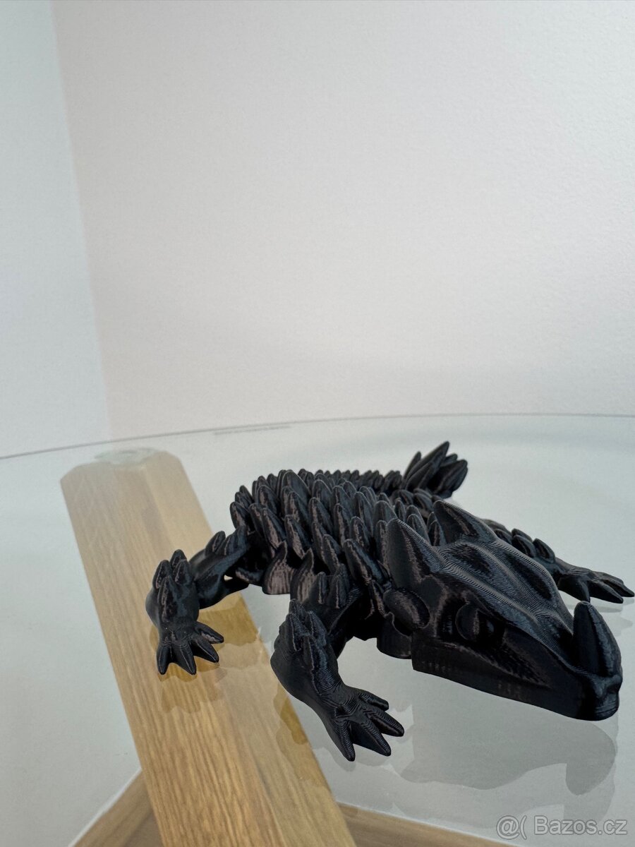 Ohebný drak „Stínový plaz“ – 3D tištěná figurka